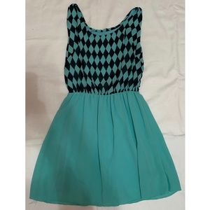 Mint Checkered Dress